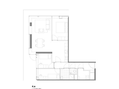 Floorplan_Typology_1_100_4a_Bajeskwartier De Vrijheid_Atelier Kempe Thill